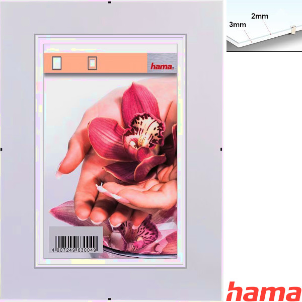 Hama Bildhalter Clip-Fix Antireflexglas Hama Bildhalter Clip-Fix Antireflexglas