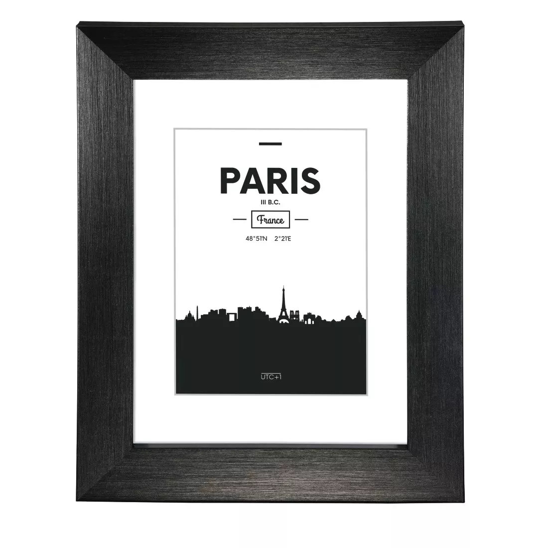 Kunststoffrahmen Paris Schwarz, 10x15cm