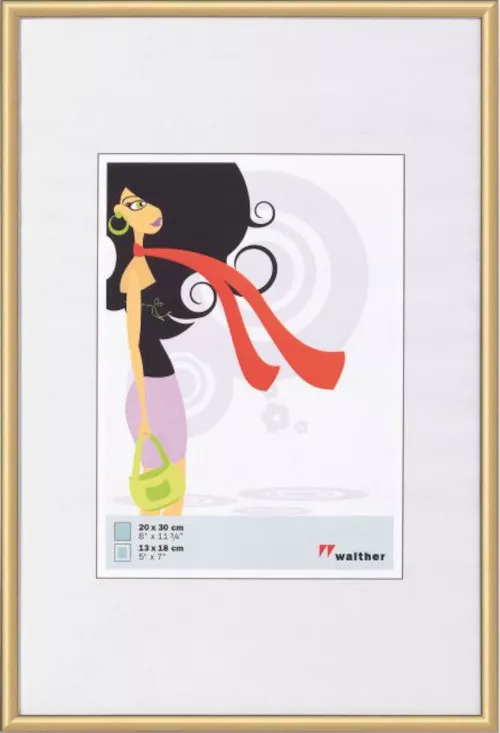 Kunststoffrahmen New Lifestyle Gold, 10,0x15,0cm