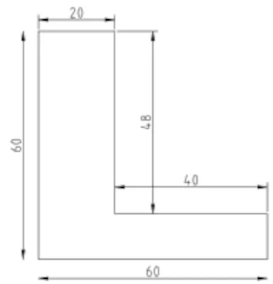 Schattenfugenrahmen Bretten Schwarz 20,0x20,0cm