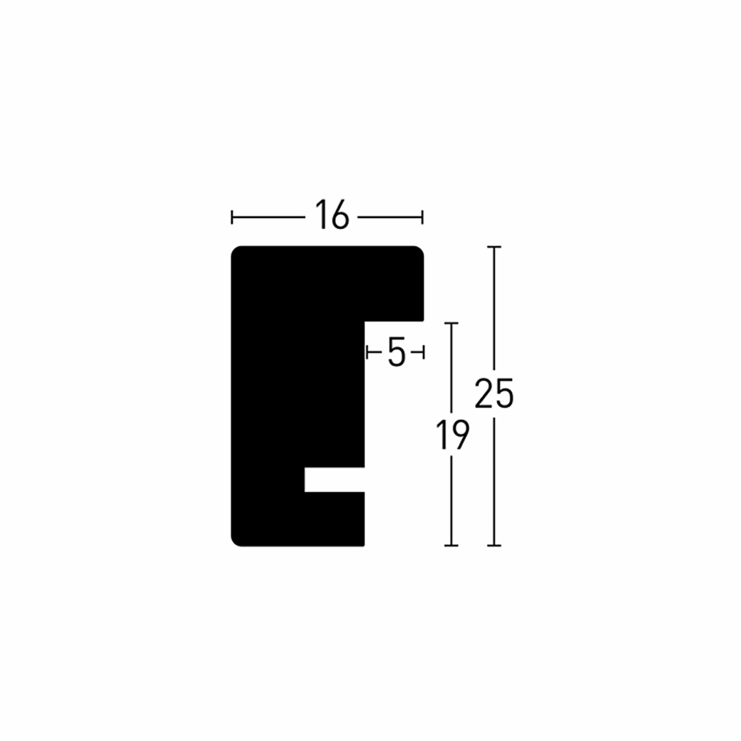 FSC Holzrahmen Quadrum 20 Ahorn 13,0x18,0cm