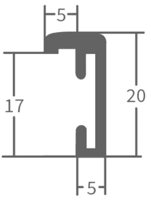 Alurahmen Gotha Weiß 20x20 Leerrahmen