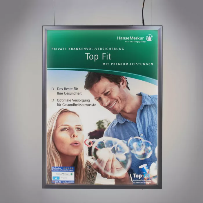 LED Leuchtrahmen Slim Frame Economy doppelseitig 29,7 x 42,0 cm / DIN A3