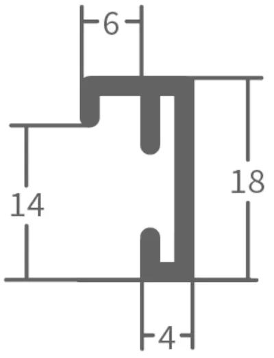 Alurahmen Weimar Schwarz 20x20 Leerrahmen
