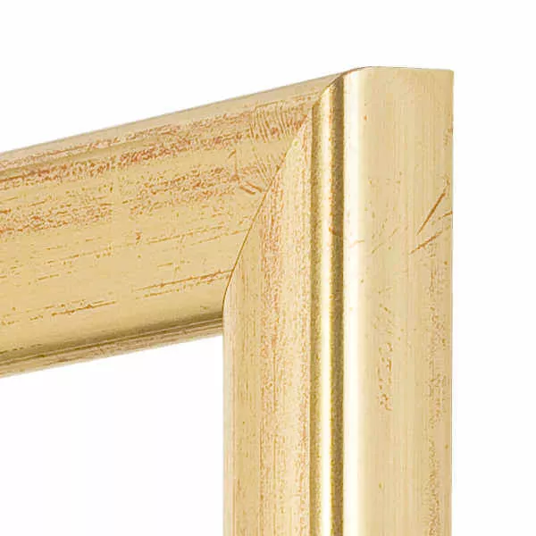 Holz-Bilderrahmen Esslingen Normalglas gold 7,0x10,0cm