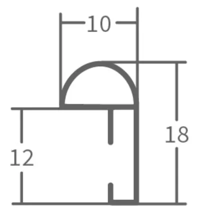 Kunststoffrahmen Brandenburg Blau 10x15 ohne Glas mit Rückwand