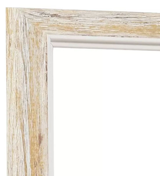 Holz-Bilderrahmen Calw Normalglas weiss 9,0x13,0cm