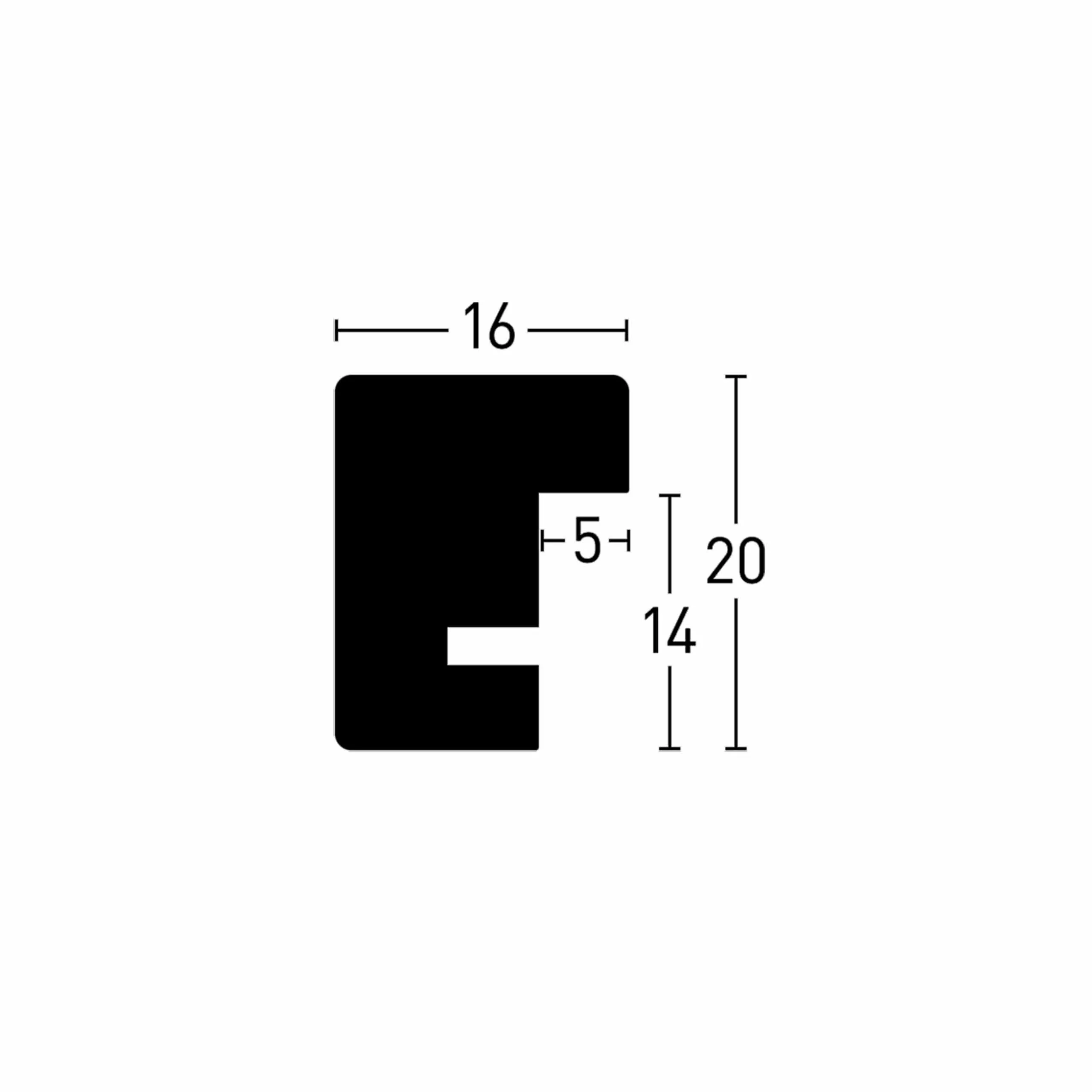 FSC Holzrahmen Quadrum 20 Ahorn 13,0x18,0cm