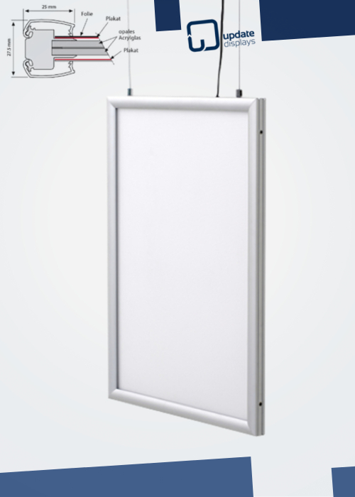LED Leuchtrahmen Slim Frame Economy doppelseitig LED Leuchtrahmen Slim Frame Economy doppelseitig