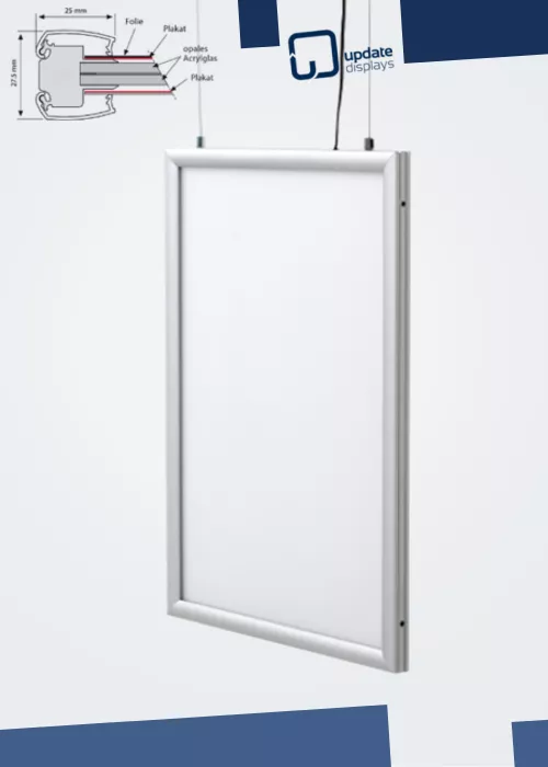 LED Leuchtrahmen Slim Frame Economy doppelseitig