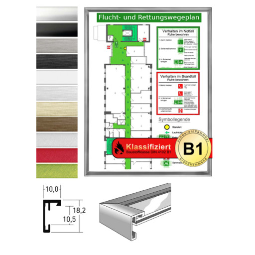 Brandschutzrahmen P3, Brandschutzklasse B1