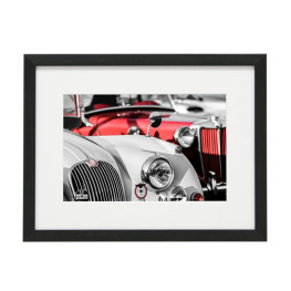 Gerahmtes Bild Oldtimer Cars Nr10 – Kunststoffrahmen Schwarz 30 x 40