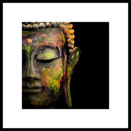 Nielsen Gerahmtes Bild „Buddha Kopf“ 50,0 x 50,0 cm