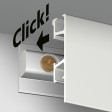 Bilderschiene Click Rail Pro Alu gebürstet 200 cm