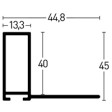 Alu-Schattenfuge Profil 227