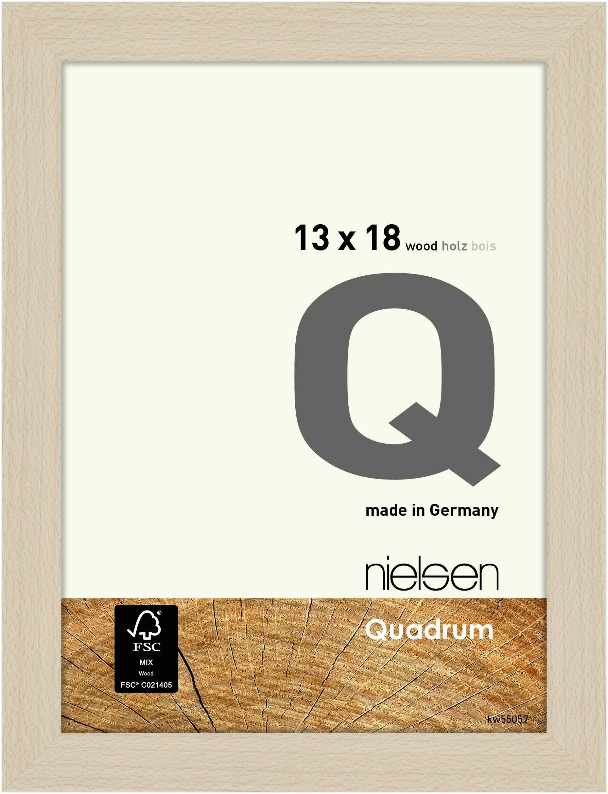 FSC Holzrahmen Quadrum 20 Ahorn 13,0x18,0cm