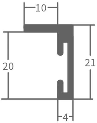 Alurahmen Suhl Silber 20x20 Leerrahmen