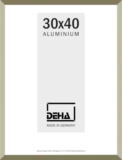 Alu-Bilderrahmen Bonn Normalglas Altsilber 18x24cm