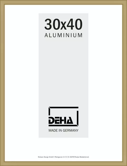 Alu-Bilderrahmen Dortmund Normalglas Altsilber 18 x 24cm