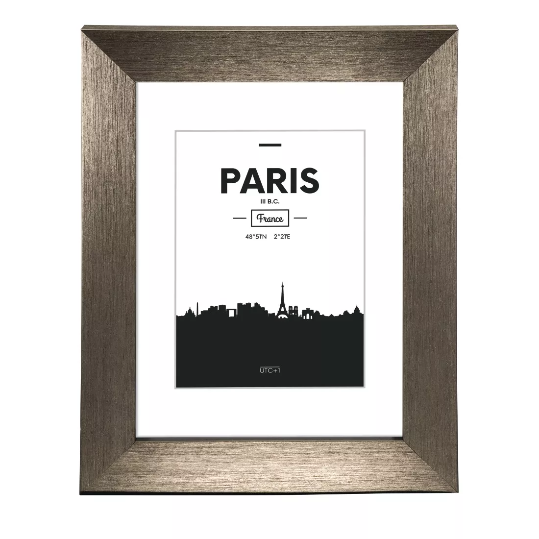 Kunststoffrahmen Paris Stahl, 10x15cm