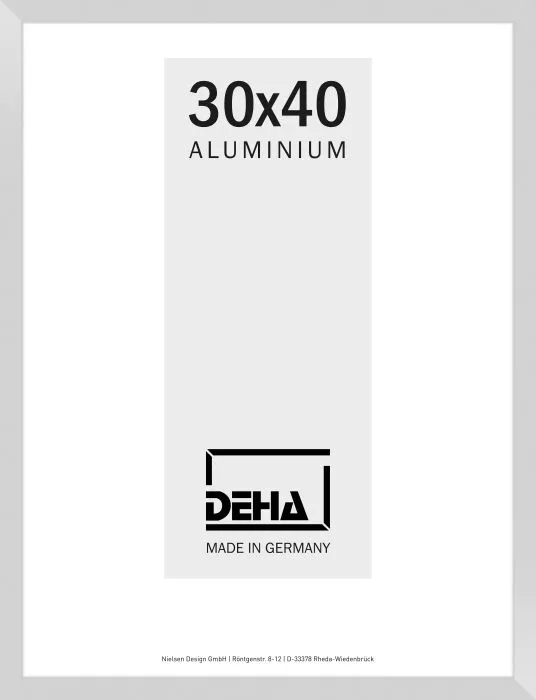 Alu-Bilderrahmen Köln Normalglas Silber matt 18 x 24cm