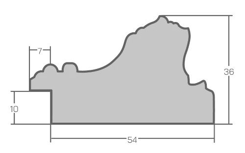 Antik Bilderrahmen Farneti Weiß 20 x 30 Leerrahmen