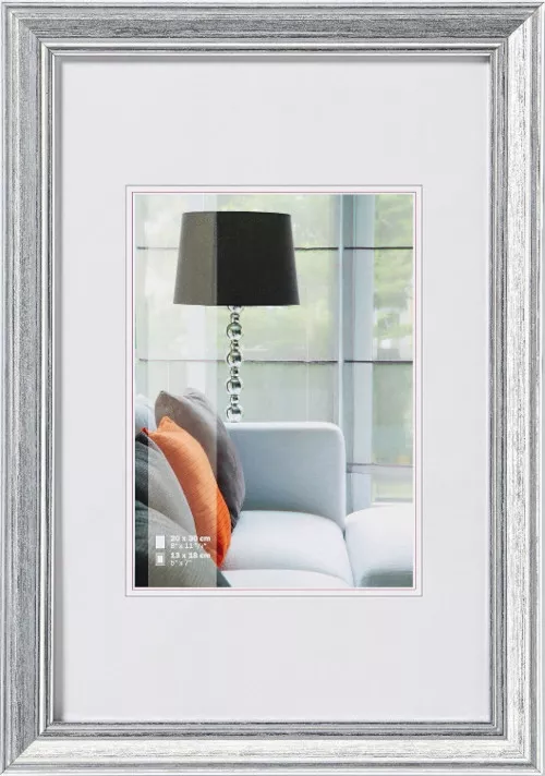 Kunststoffrahmen Lounge 10,0x15,0cm Silber